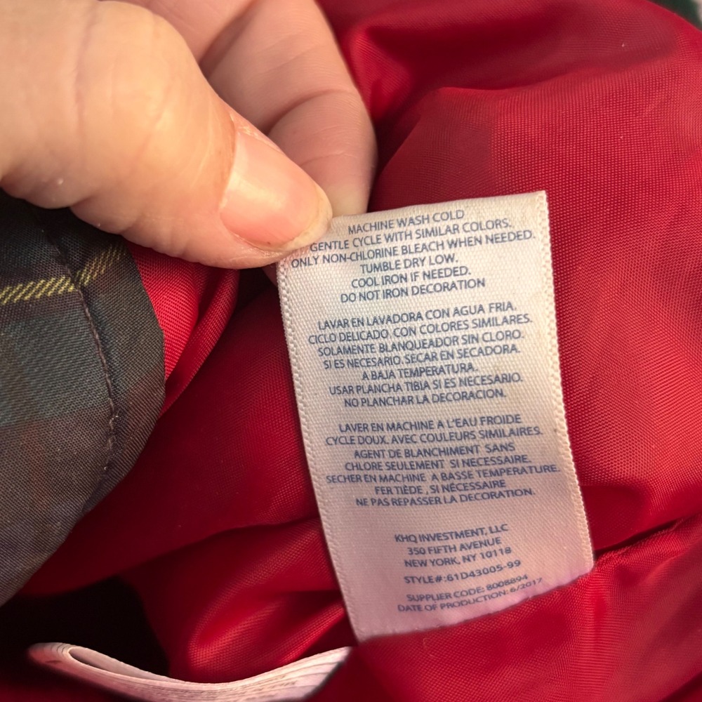 Kids‎ Tommy Hilfiger Plaid Puffer Vest Red Lined Size 3T - Picture 9 of 10